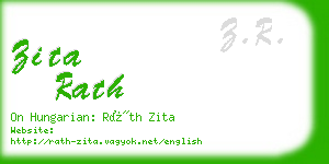 zita rath business card